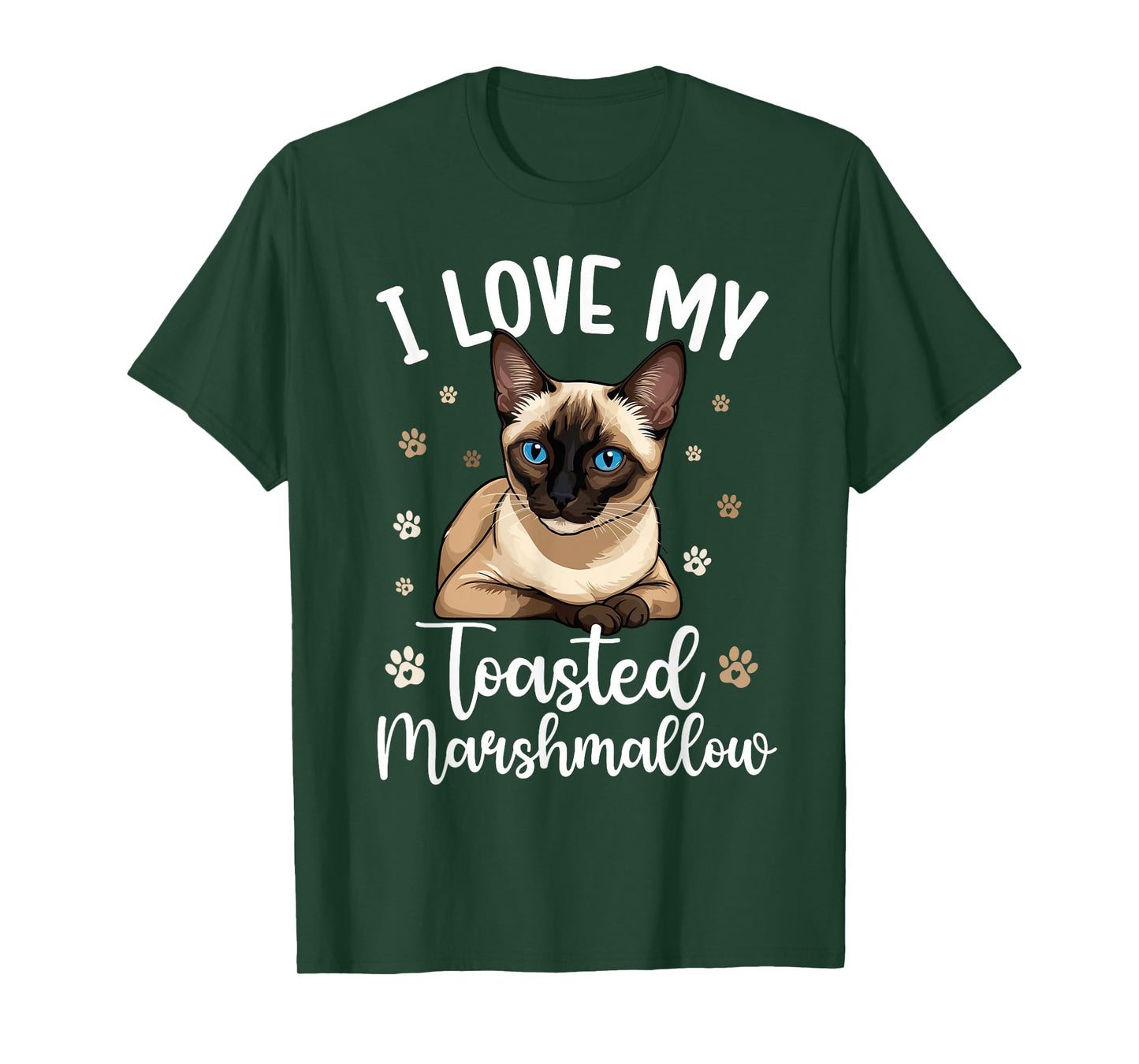 I Love My Siamese Cat Owner Siamese Lover T-Shirt