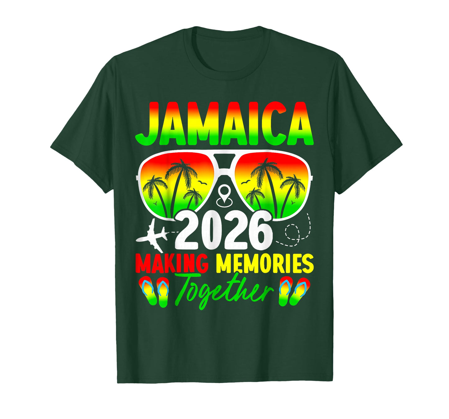 Matching Family Trip Jamaica 2026 Marking Memories Together T-Shirt