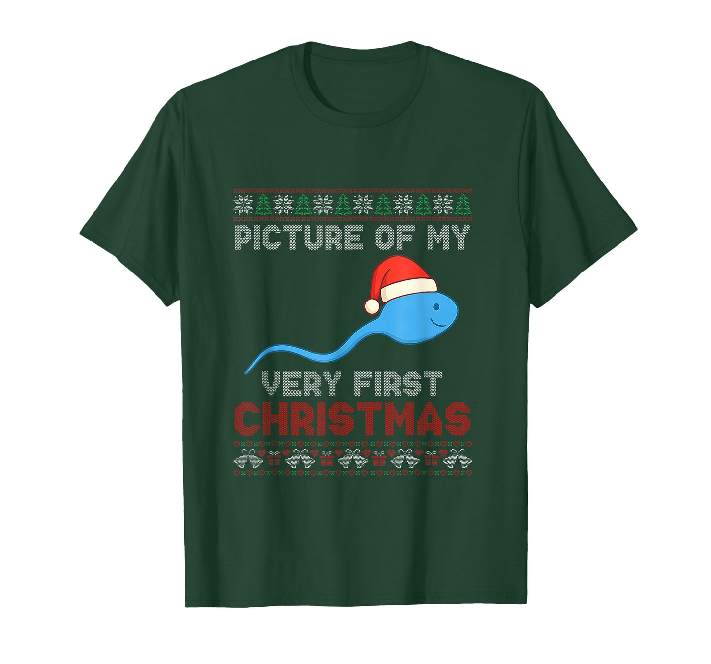 Picture of My Very First Christmas Joke Funny Xmas T-Shirt