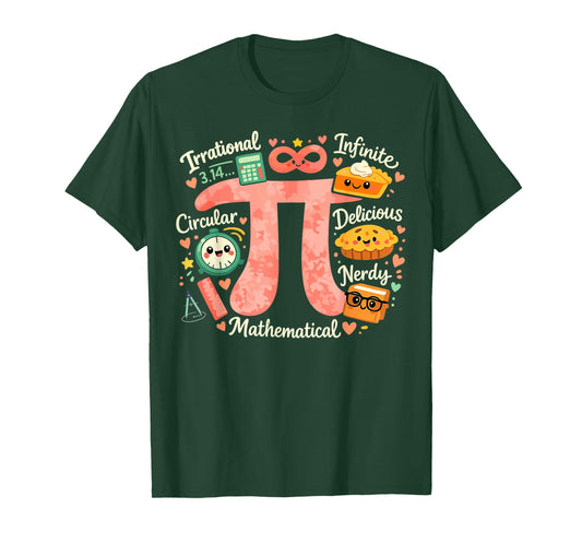 Happy Pi Day Pi Symbol Pi Day 3.14 Funny Pi Math Teacher T-Shirt