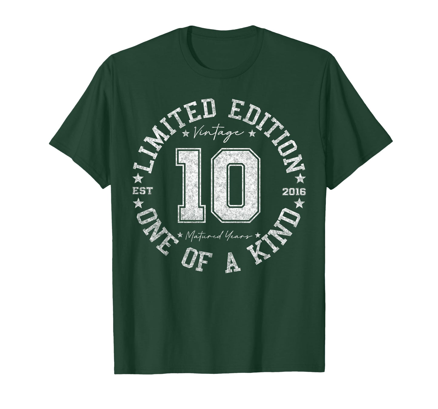 10 Year Old Gifts Vintage 2016 Limited Edition 10th Birthday T-Shirt