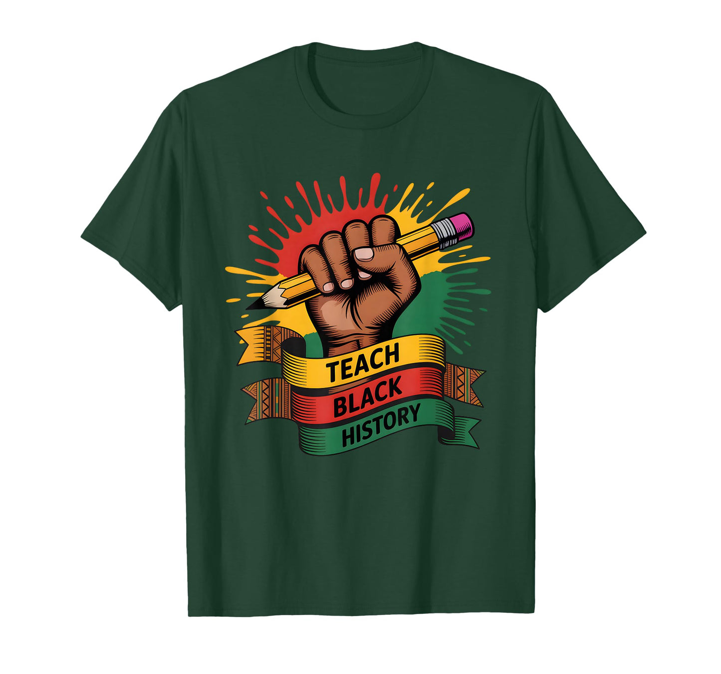 Teach Black History Teacher BHM T-Shirt