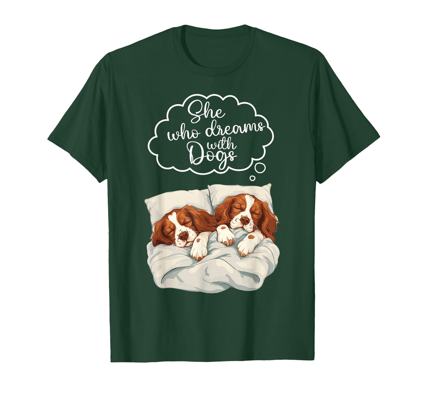 Brittany Spaniel Dog Nightgown Pajama T-Shirt