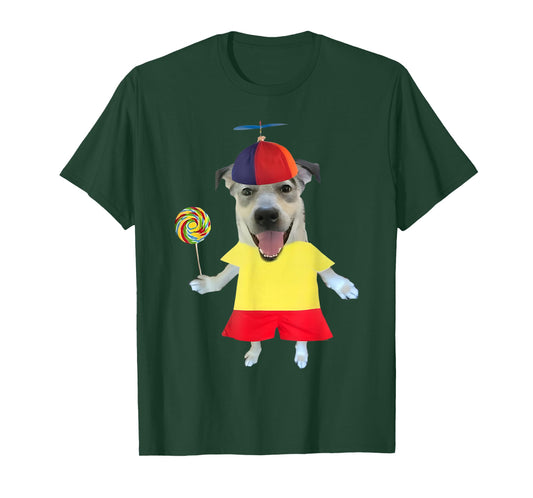 Funny Silly Dog with Lollipop Meme for Men Women Kids T-Shirt