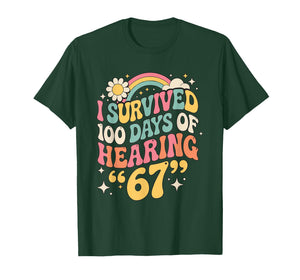 I Survived 100 Days of School Teacher and Student T-Shirt
