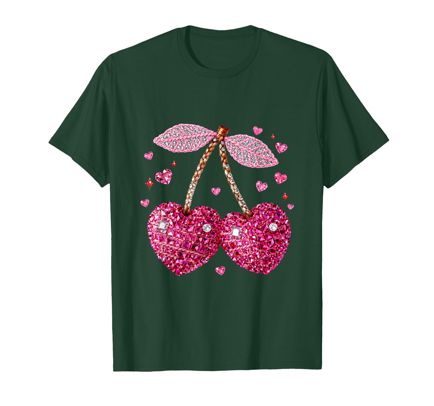 Gemstone Cute Lovely Valentine Coquette Couple T-Shirt
