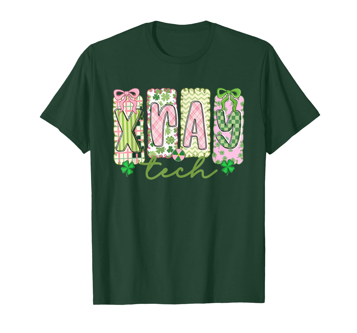 Women X-Ray Technologist St Patrick's Day Shamrock T-Shirt