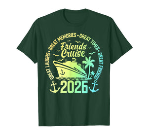 Friends Cruise 2026 Vacation Trip Cruising Friends Matching T-Shirt