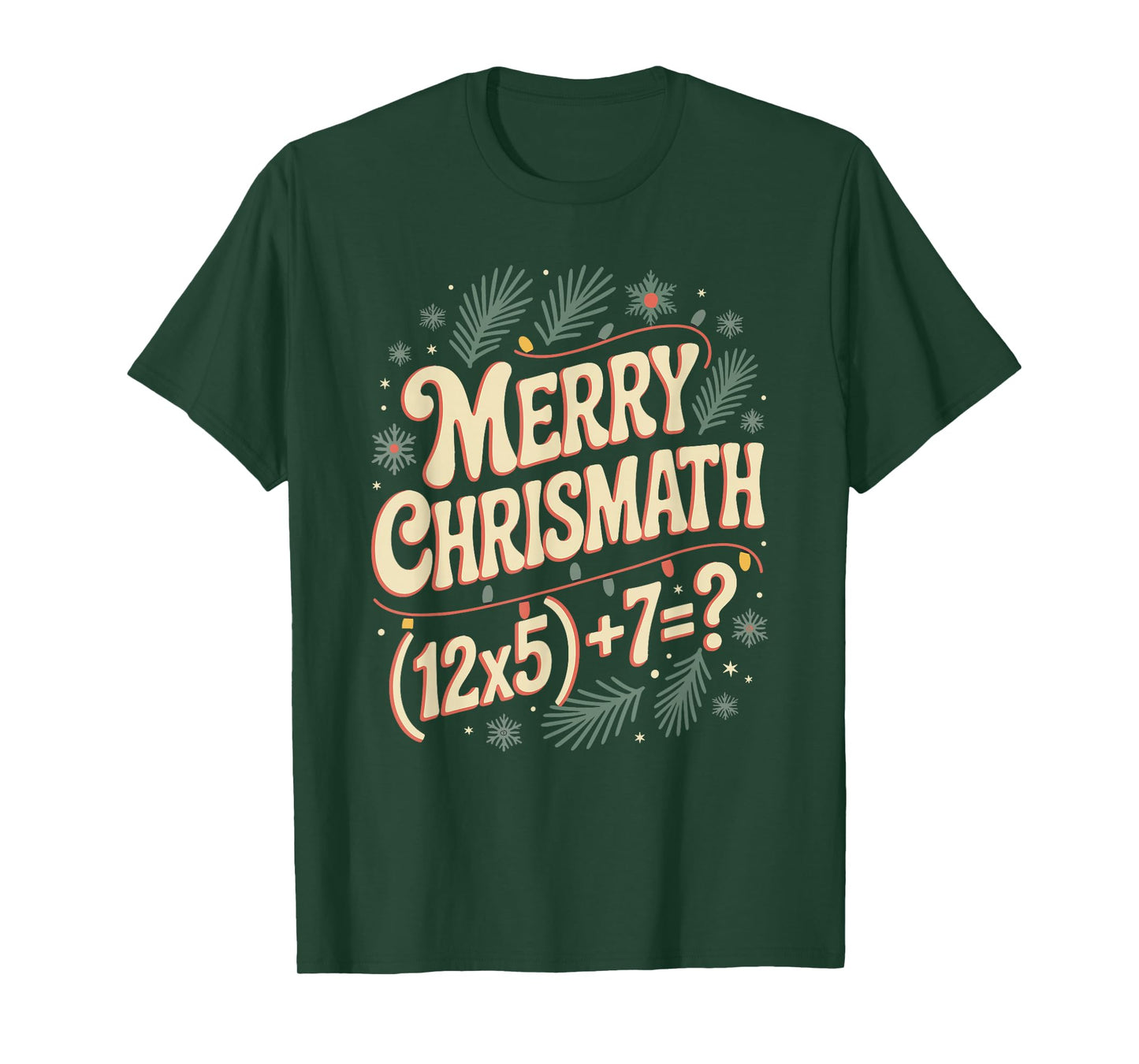 Merry Christmath Math Christmas Xmas Holiday Number 67 T-Shirt