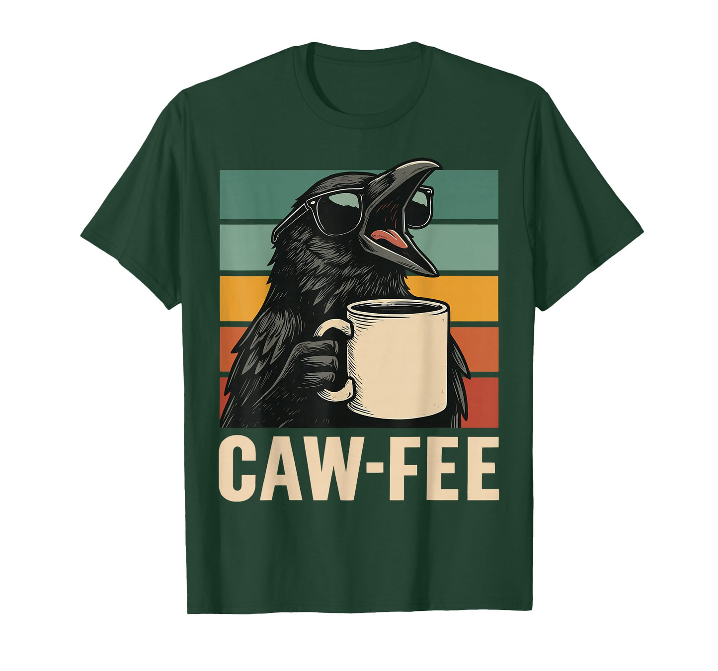Caw-fee Crow Coffee T-Shirt