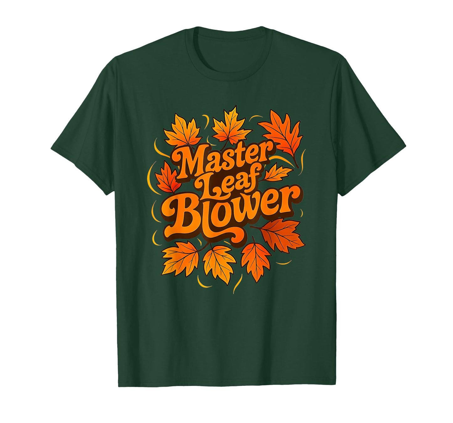 Funny Master Leaf Blower Fall Couple Halloween Matching T-Shirt