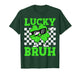 Boys St Patricks Day Kids Lucky Bruh Dabbing Shamrock Clover T-Shirt