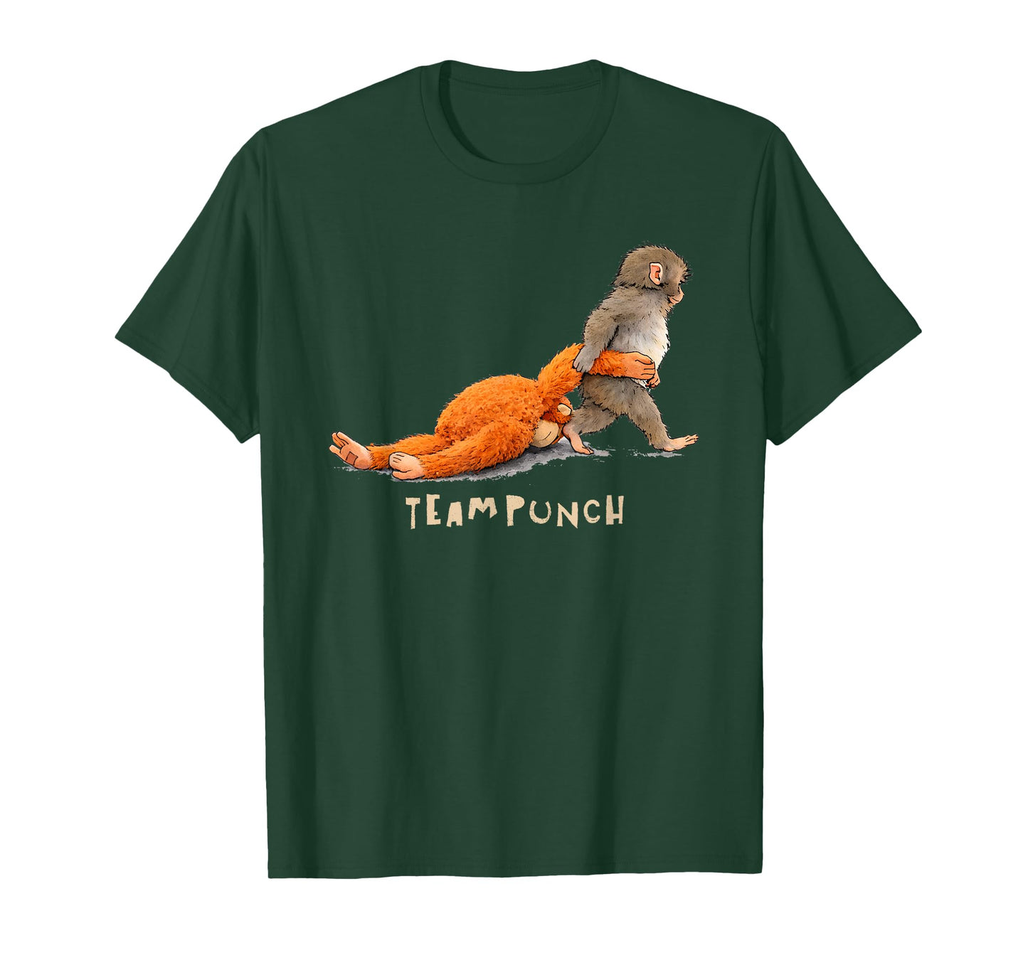 Sad Monkey Punch with an Orange Toy I'm Fine T-Shirt