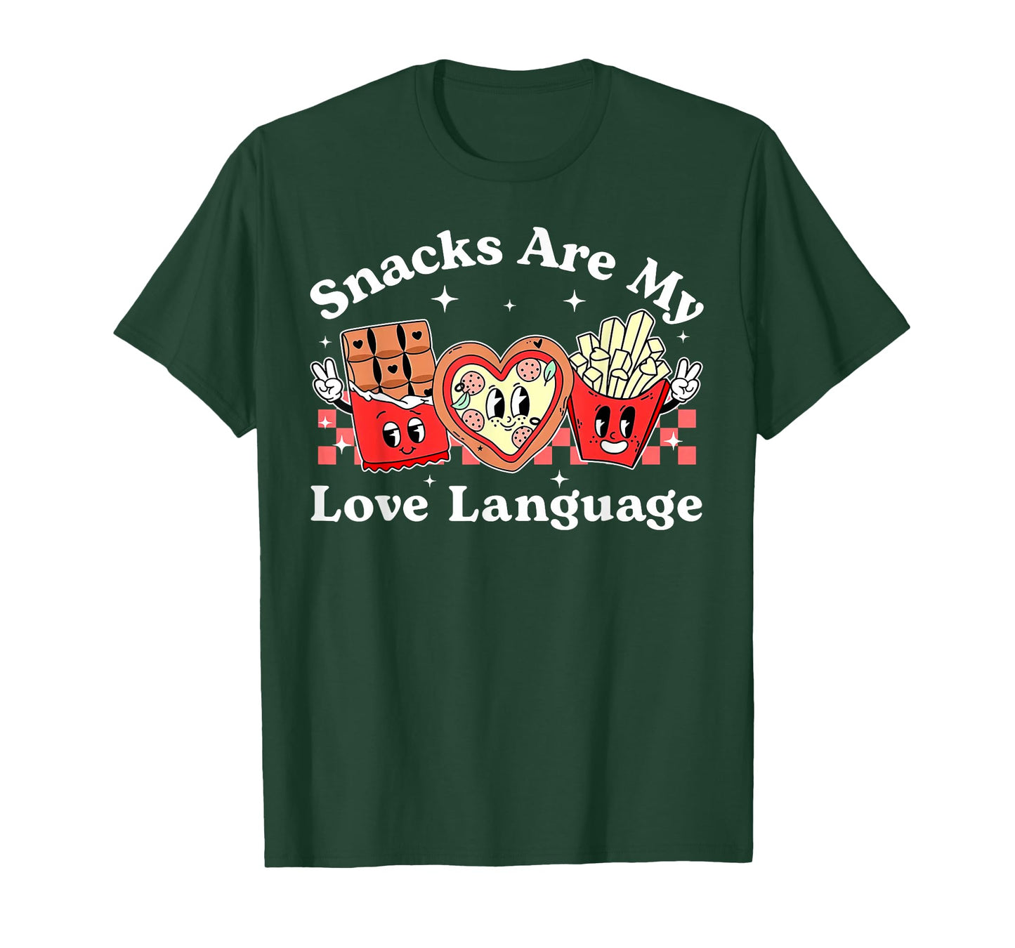 Snacks are My Love Language Valentine Day Kids Boys T-Shirt