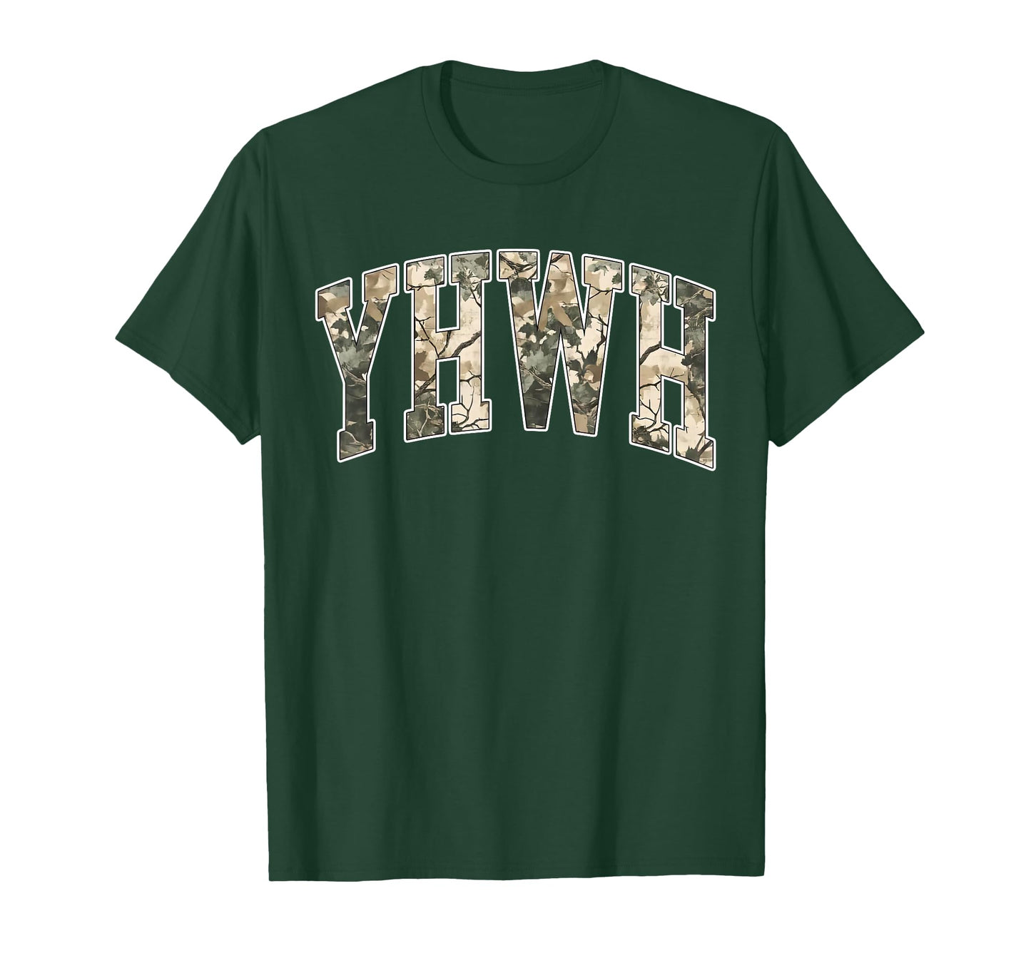 Camo YHWH Every Breath Speaks His Name Lungs Flower Faith T-Shirt