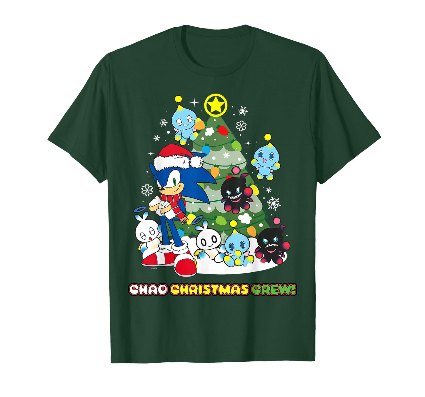 Sonic The Hedgehog - Chao Christmas Crew T-Shirt
