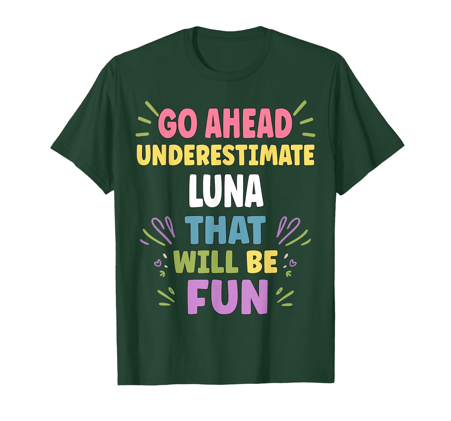 Luna Personalized Women's Gift Custom Luna T-Shirt