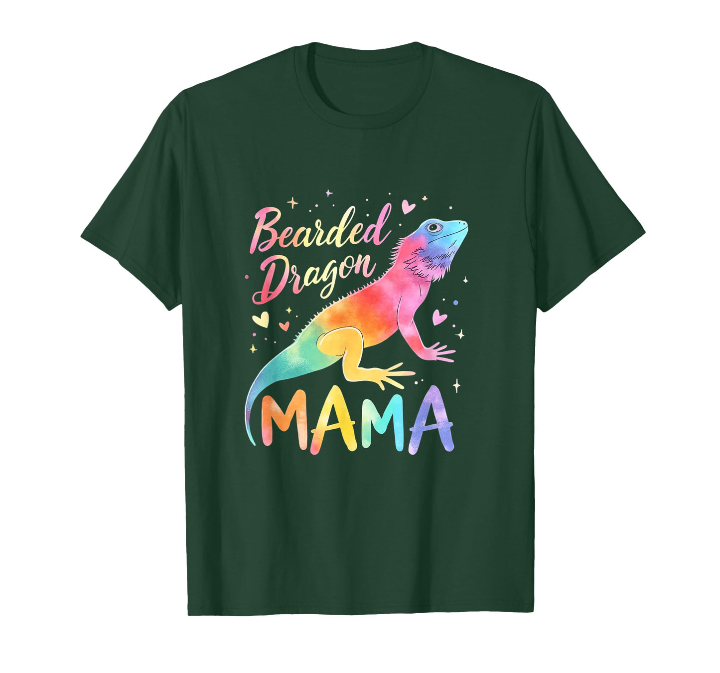 Colorful Bearded Dragon Mom Design Bearded Dragon Mama T-Shirt