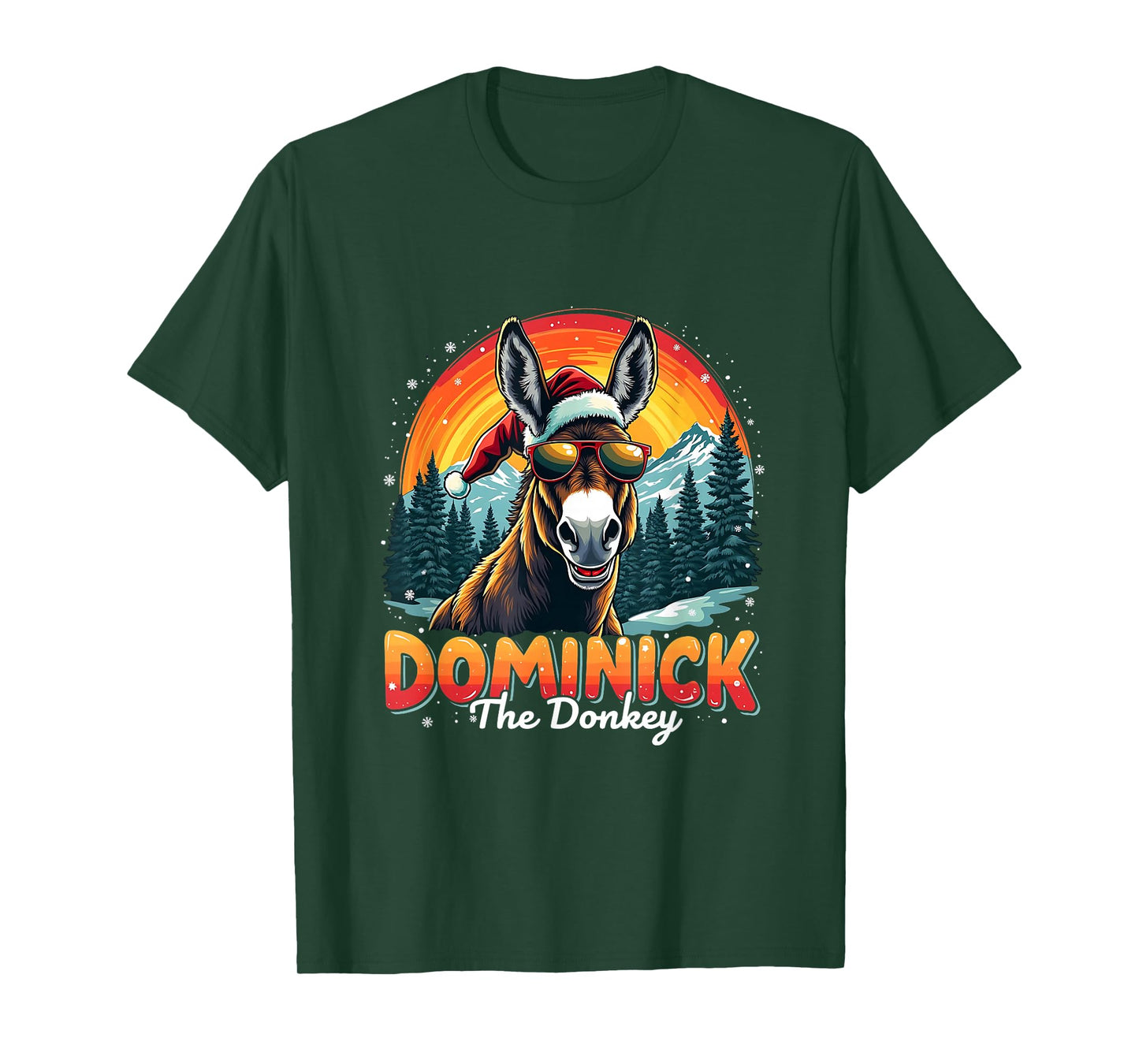 Christmas Dominick Donkey Cheer Mi Burrito Sabanero Mexican T-Shirt