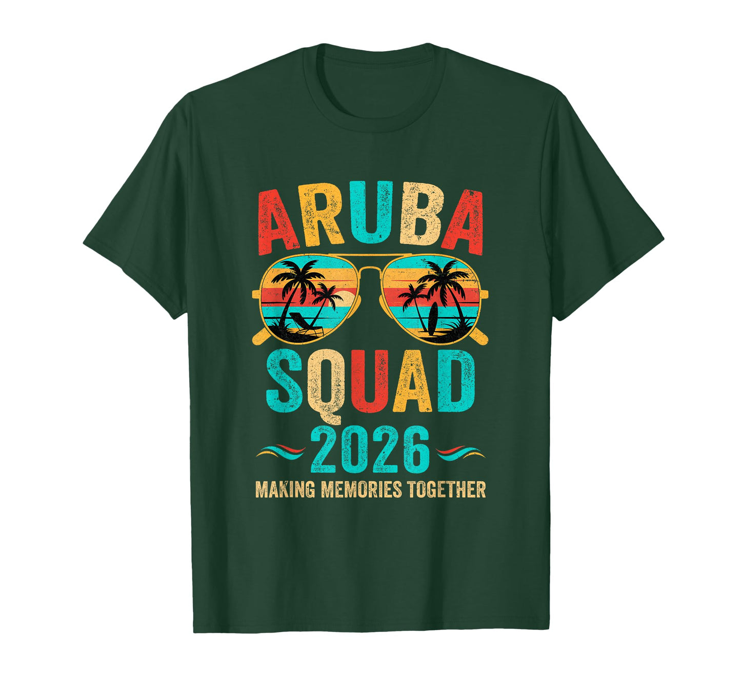 Aruba Vacation Squad 2026 Family Matching Vintage T-Shirt