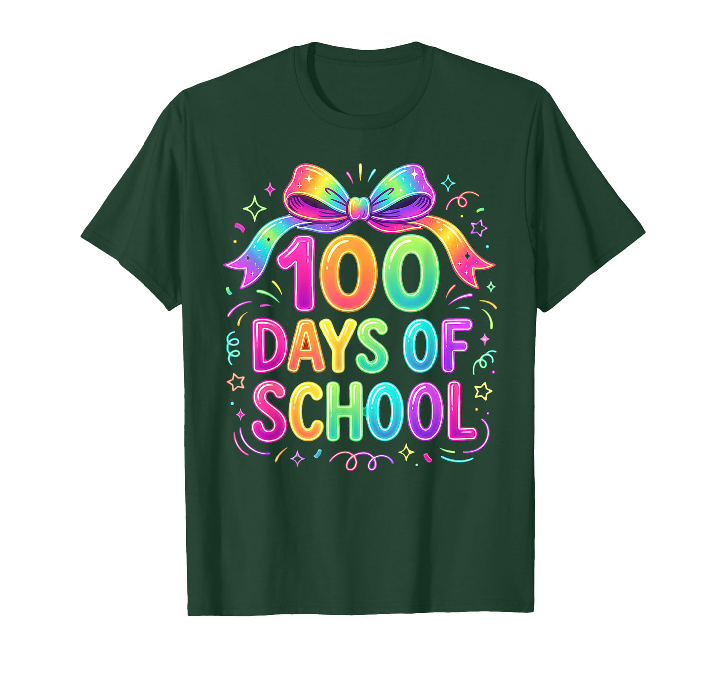 100th Day of School for Kids Girls 100 Days Teacher T-Shirt