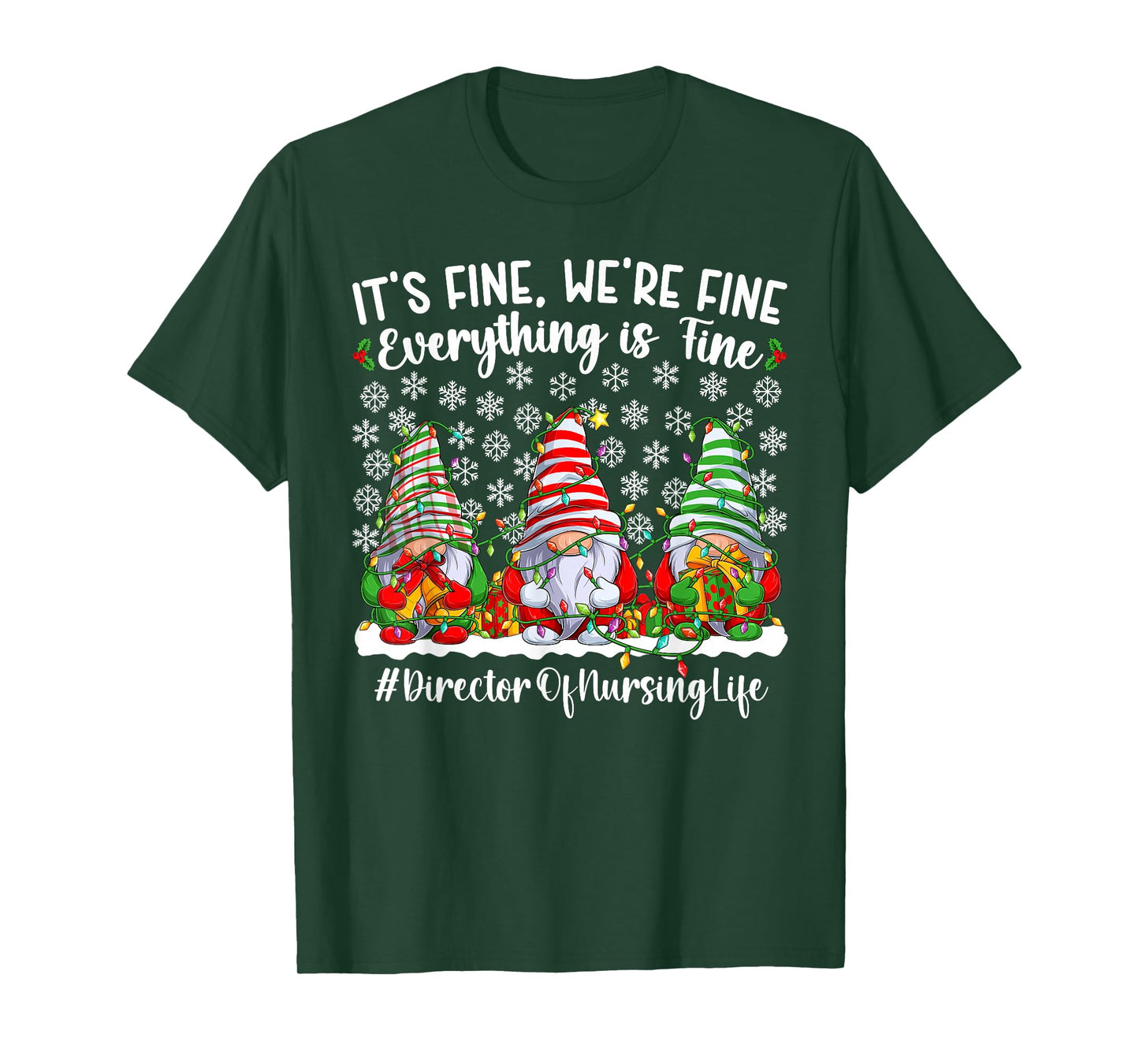 Funny Director of Nursing Christmas Director Nurse Xmas T-Shirt