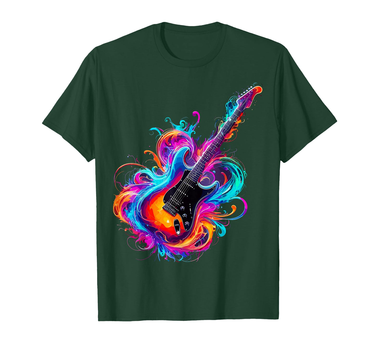 Guitarist Colorful Guitar Music T-Shirt