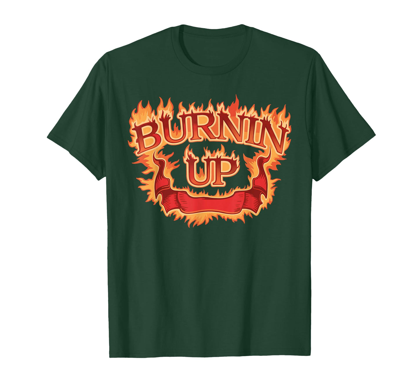 Burnin Up Flames Vintage T-Shirt