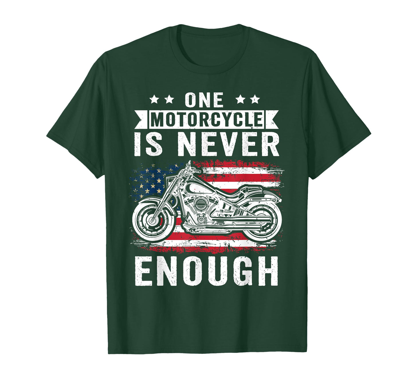 One Motorcycle is Never Enough Funny Grandpas Biker Rider T-Shirt