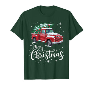 Merry Christmas Red Truck Family Matching Christmas T-Shirt