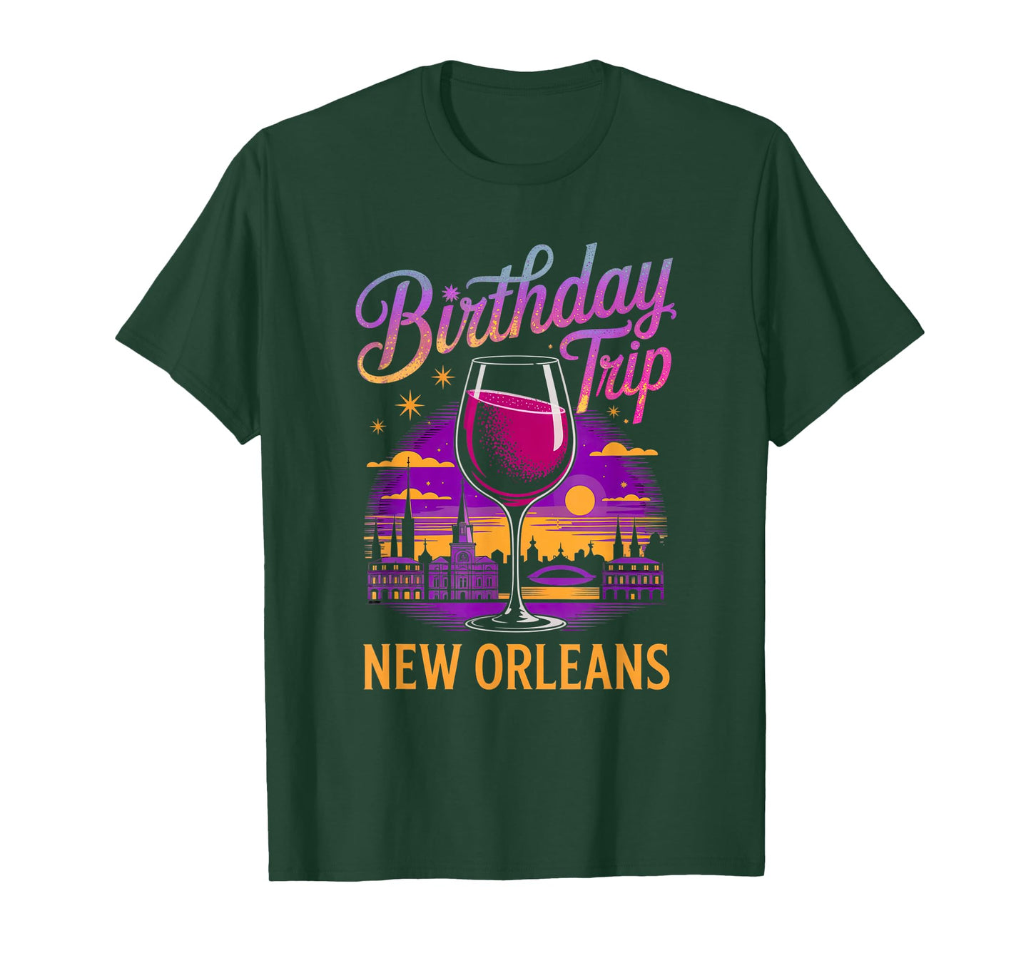 Birthday Trip New Orleans Vacation Funny Party Family Friend T-Shirt