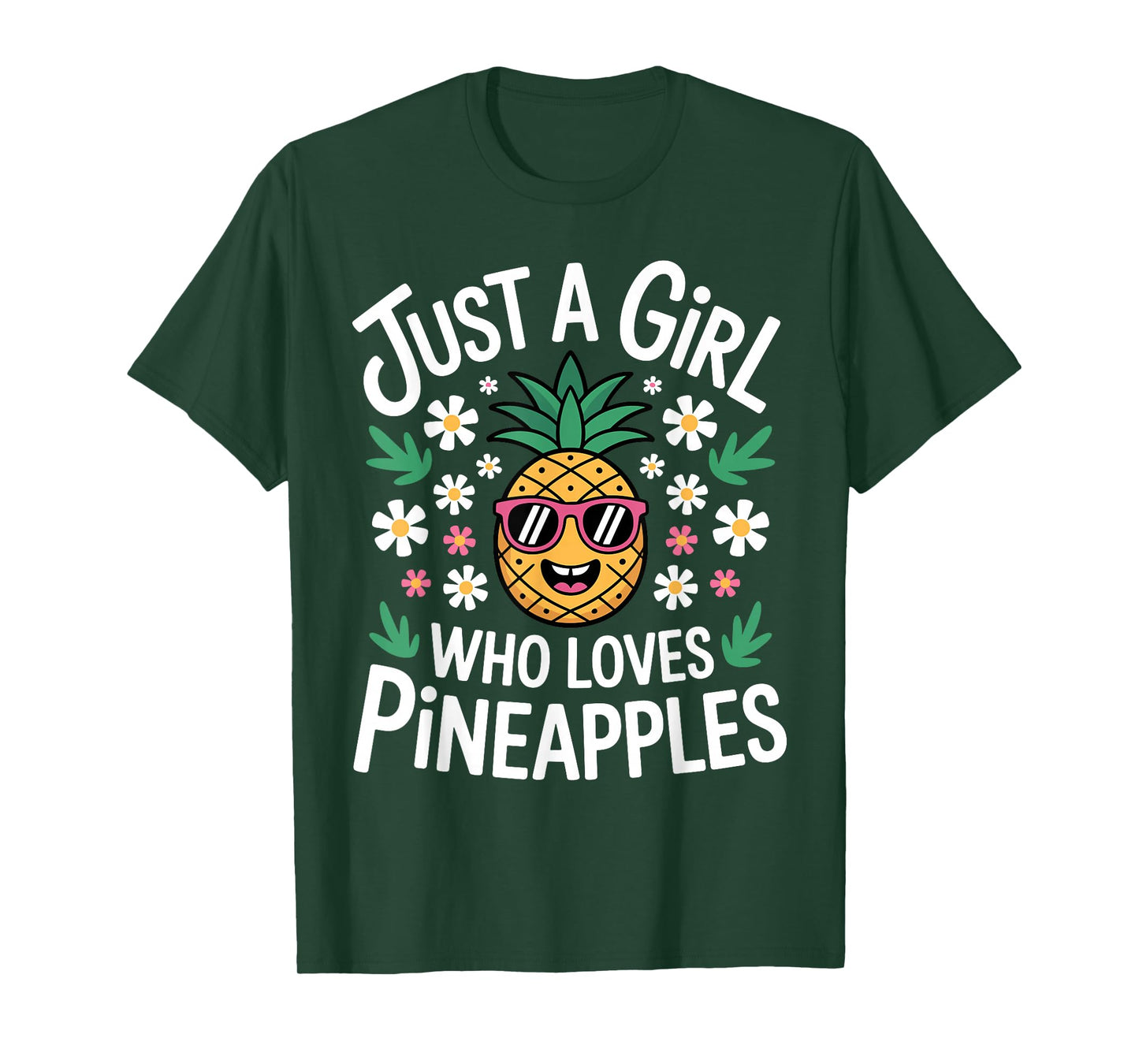 Funny Pineapple Design for Women Girls Fruit Pineapple Lover T-Shirt