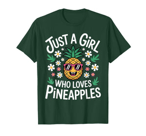 Funny Pineapple Design for Women Girls Fruit Pineapple Lover T-Shirt