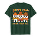Happy Fall Brush Them All Teeth Thanksgiving Dental Dentist T-Shirt