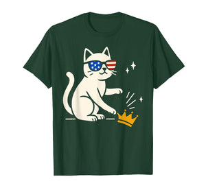 Funny Protesting Cat No King T-Shirt