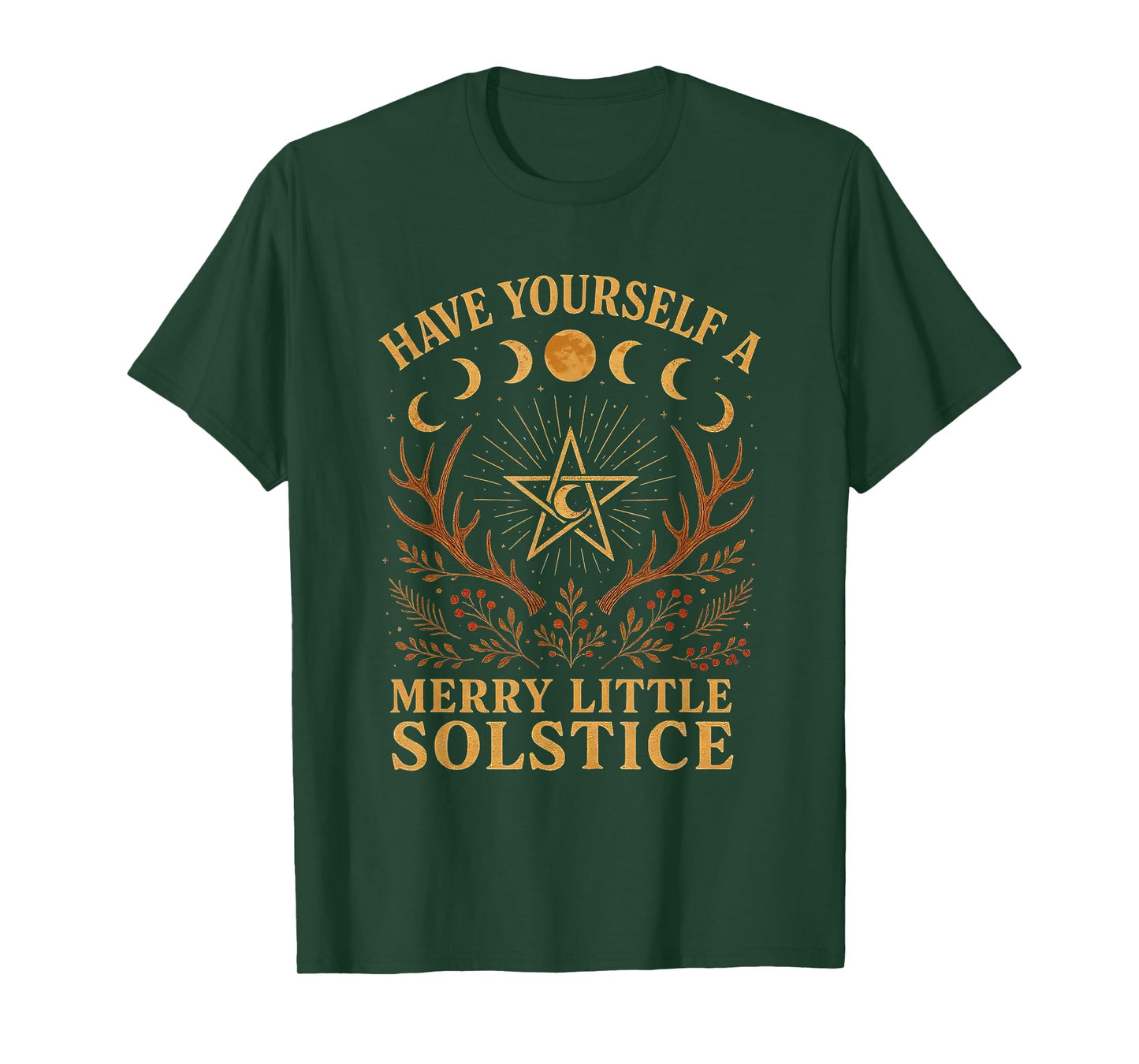 Have Yourself a Merry Little Solstice Witchcore T-Shirt