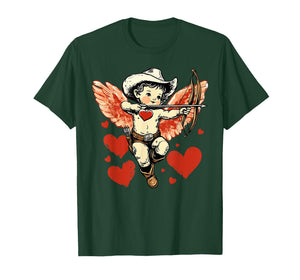 Vintage Cupid Valentines Women Girly Kids T-Shirt