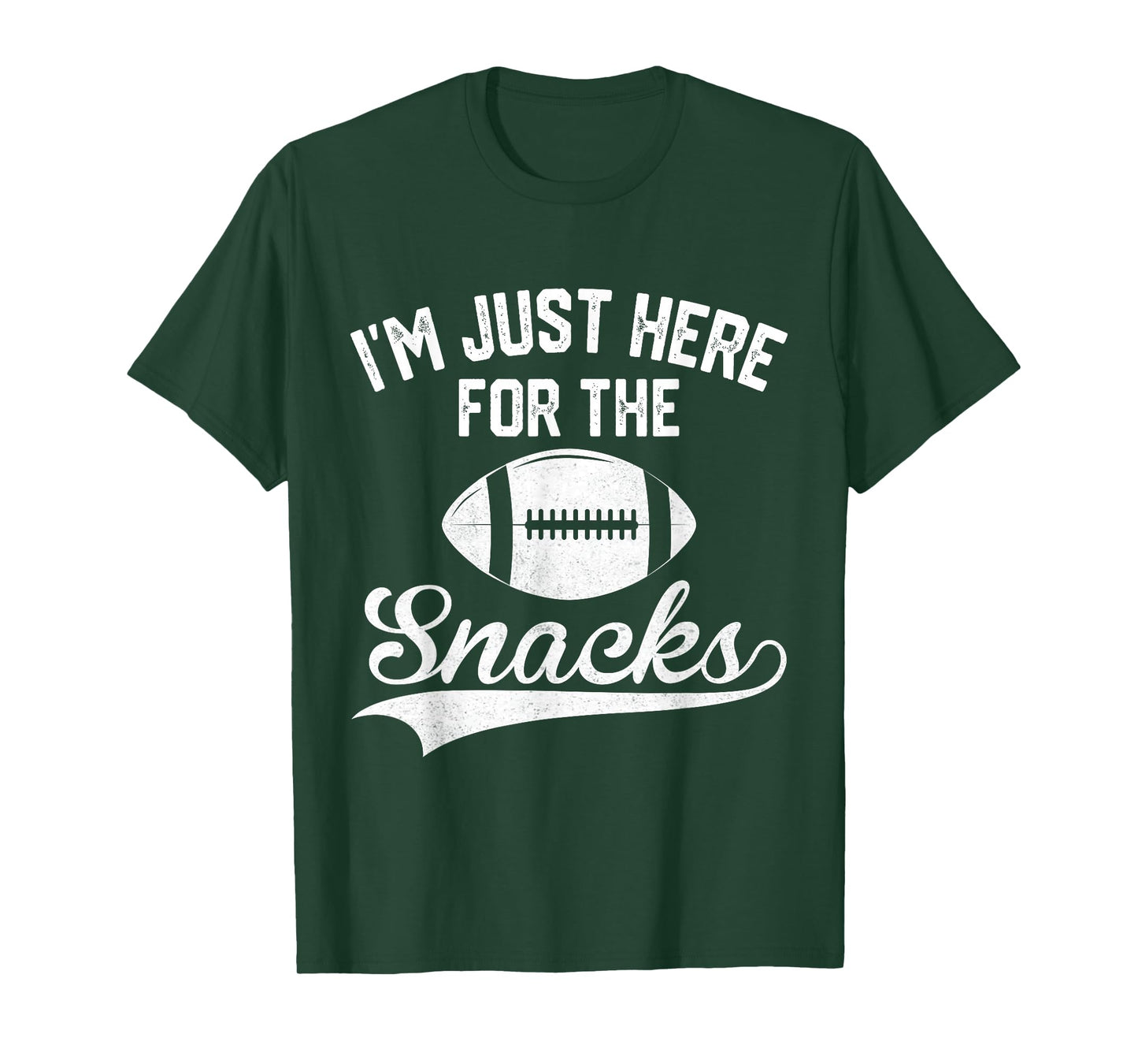 I'm Just Here for The Snacks Cute Football Women Kids T-Shirt