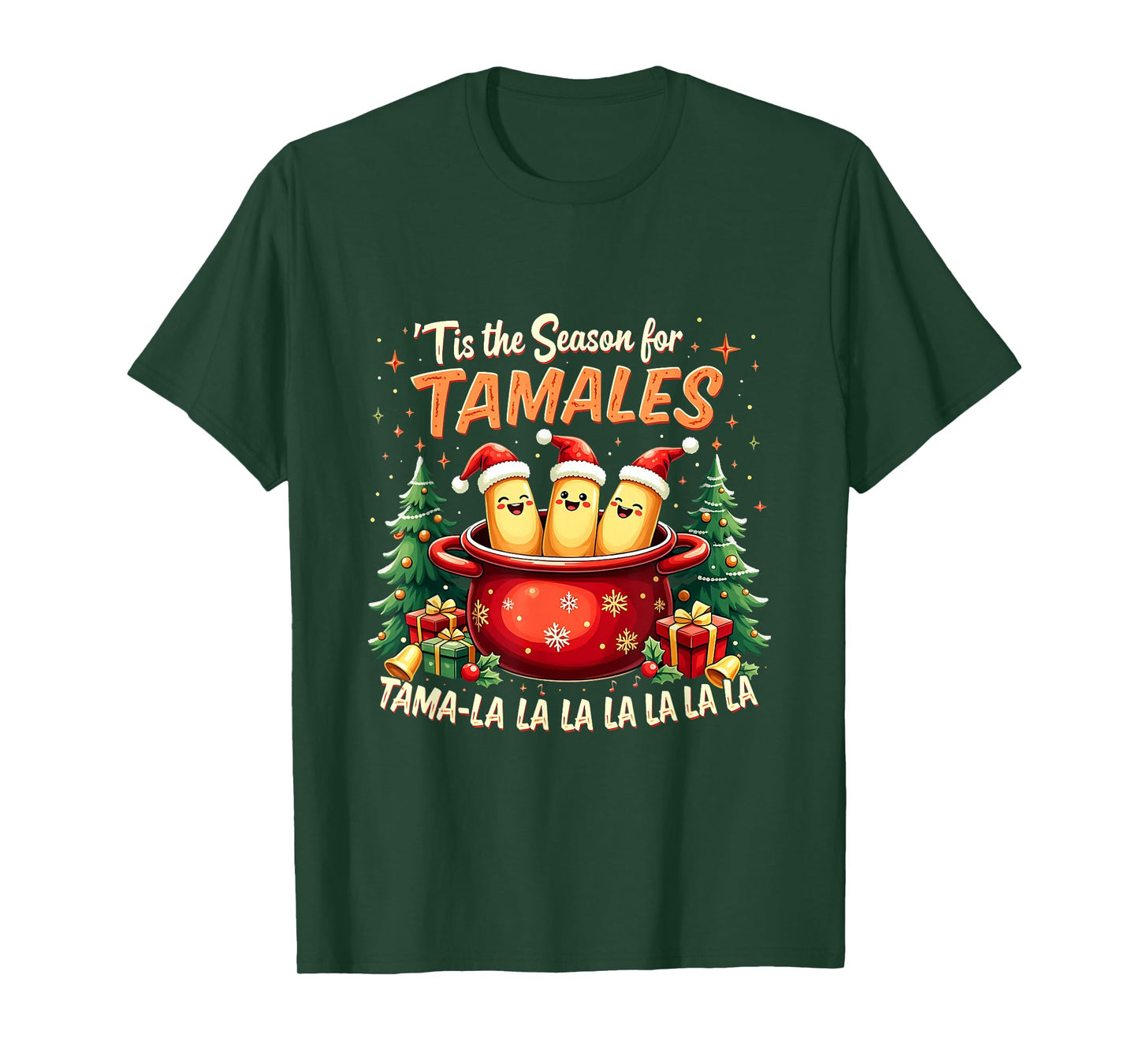 Mexican Tamale Christmas Tis The Season for Tamales Xmas T-Shirt