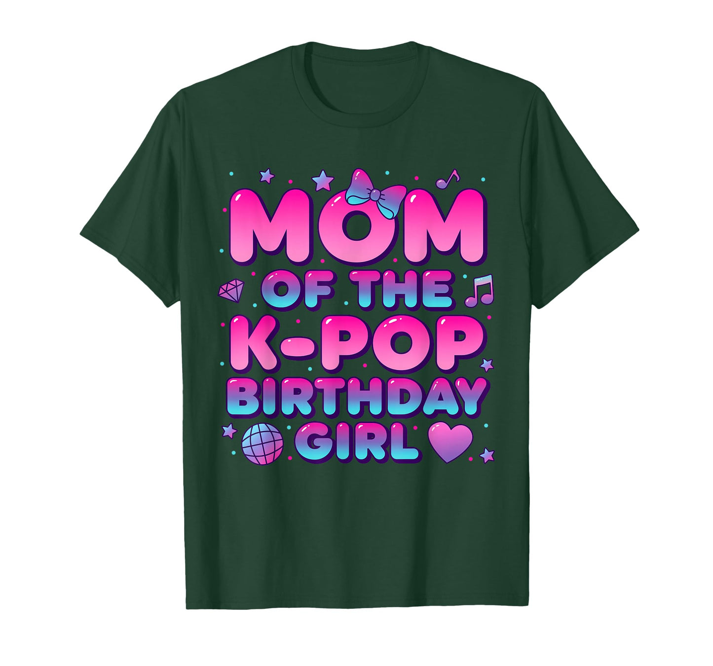 Mom of The K Pop Birthday Girl Korean Music Lovers T-Shirt