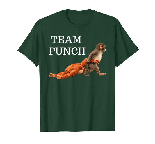Team Punch Baby Monkey Punch Trend Meme Graphic T-Shirt