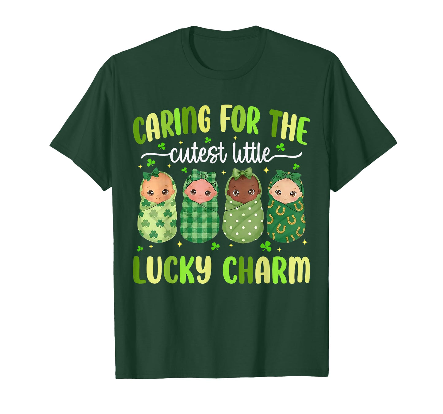 Caring for The Cutest Little Lucky Charm Saint Patrick's Day T-Shirt