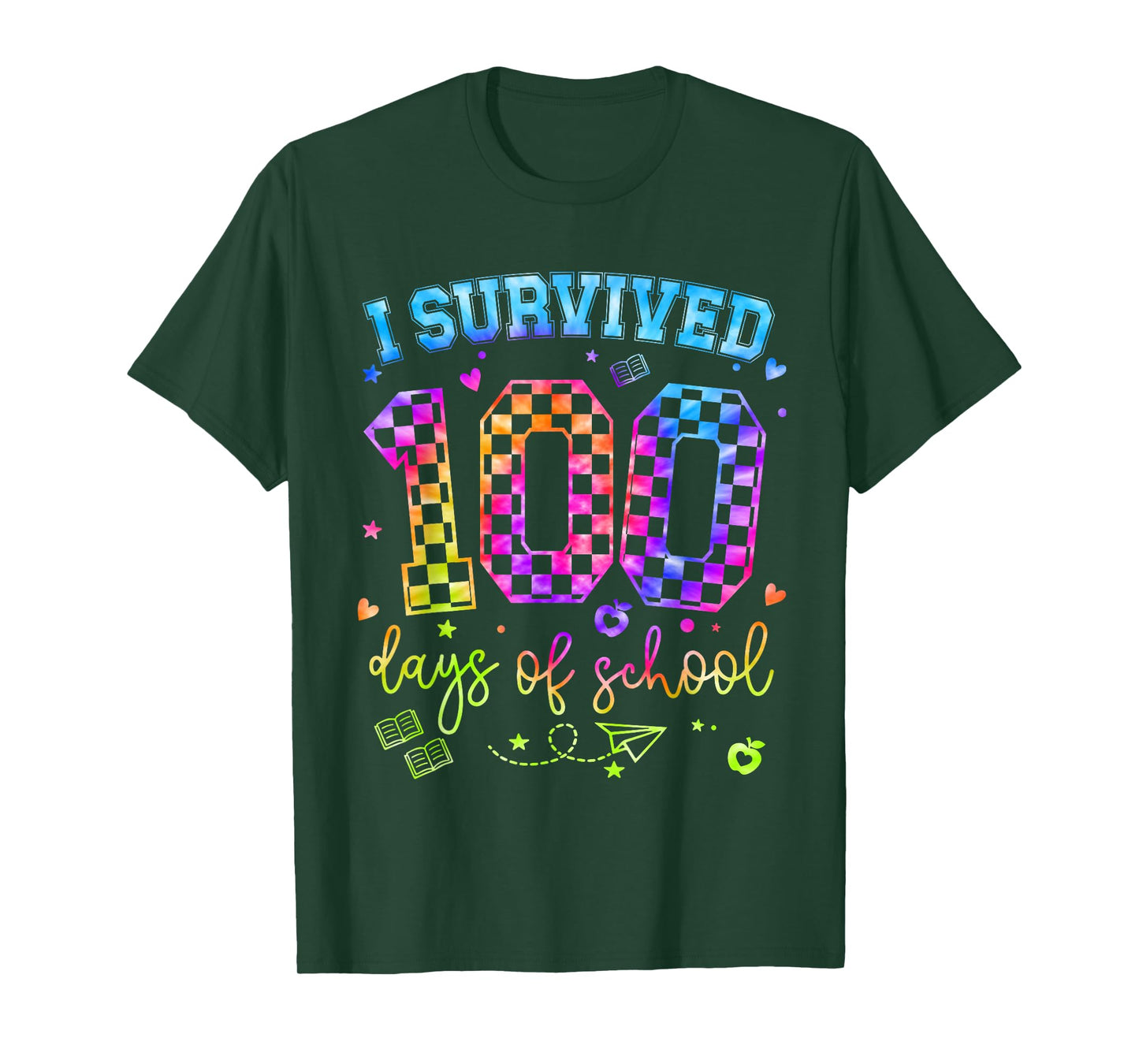 I Survived 100 Days of School Students Teachers 100th Day T-Shirt