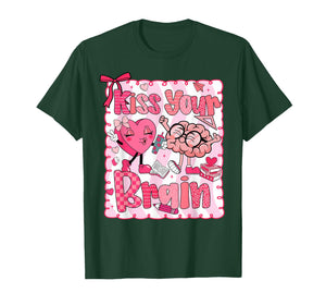 Kiss Your Brain Student Teacher Squad Valentine Boy Girl Kid T-Shirt