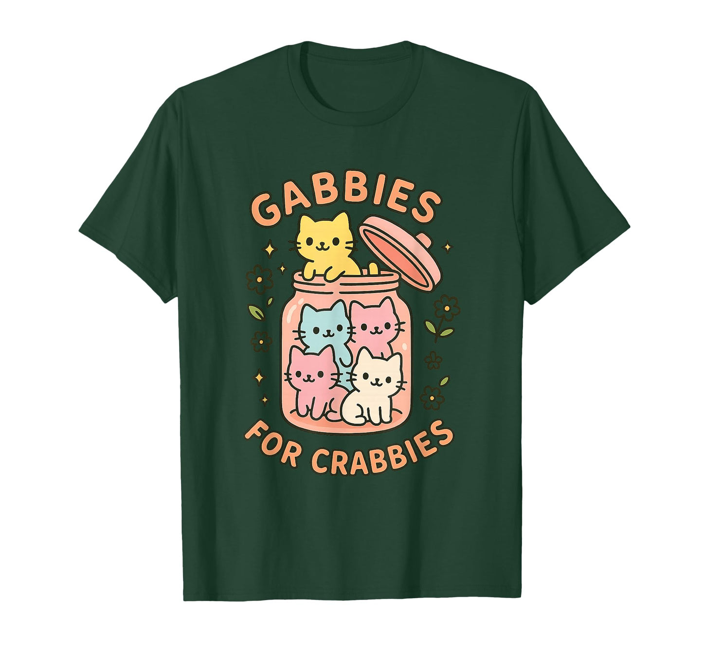 Gabbies for Crabbies Funny Cute Cat Veterinary Medicine T-Shirt