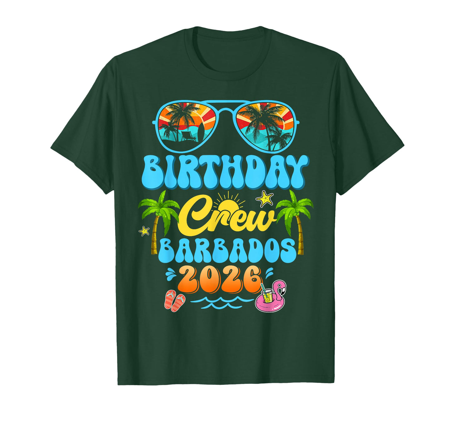 Barbados Birthday Crew Vacation Cruise 2026 Summer Trip T-Shirt