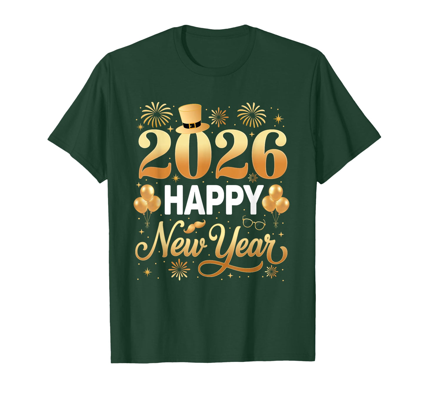 Happy New Year Party 2026 Family Matching Men Women Kids T-Shirt