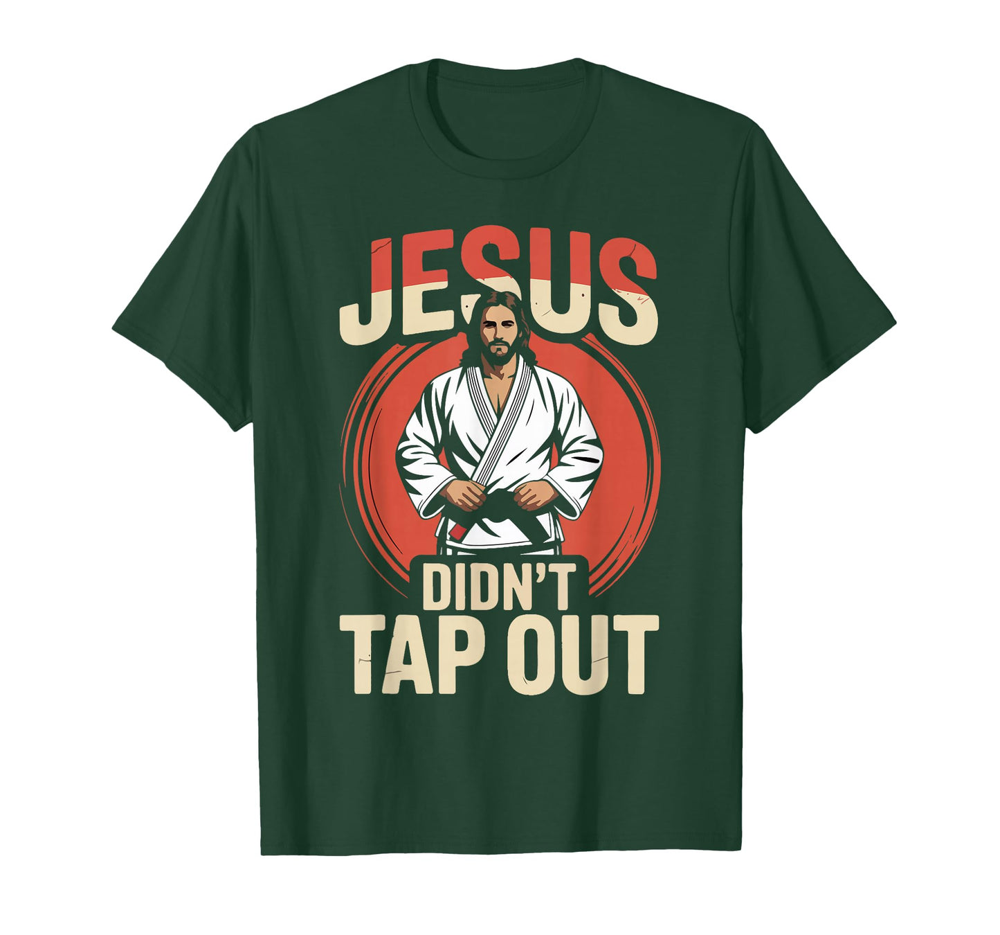 Jiu Jitsu Jesus Faith Christian Retro Vintage Jesus Didn't T-Shirt