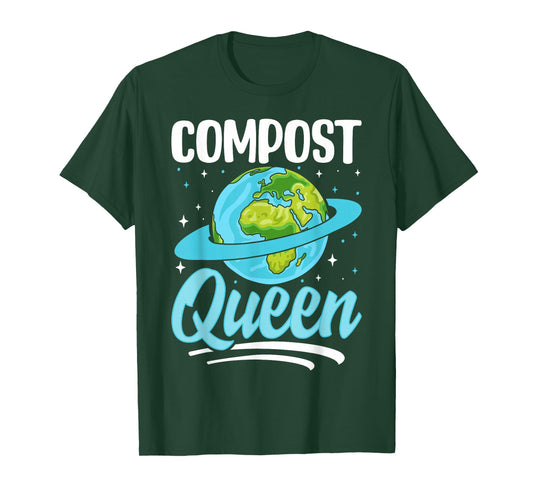 Compost Queen Planet Nature Enthusiast T-Shirt