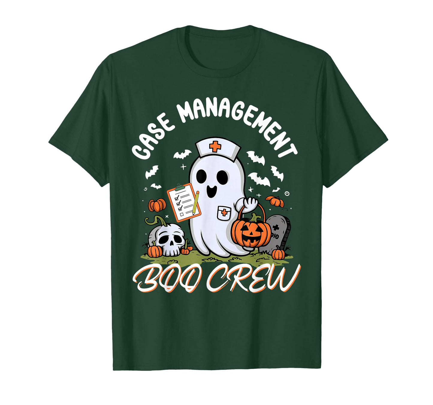 Case Management Boo Crew Nurse Ghost Spooky Halloween RN T-Shirt